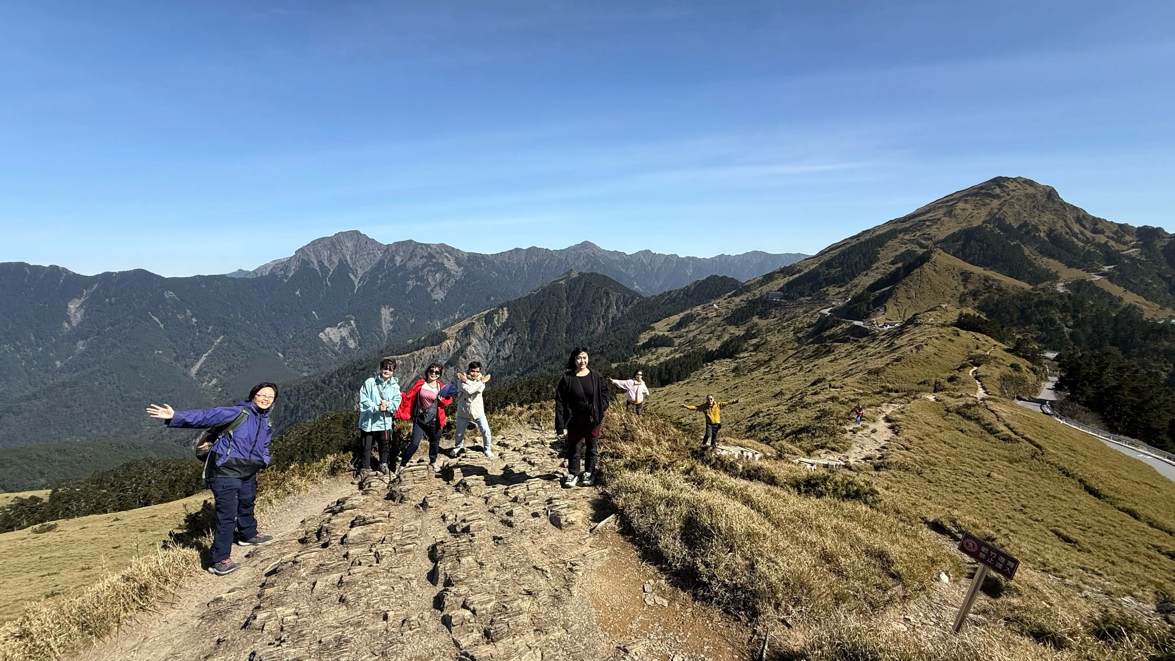 Adventure community at Hehuanshan, Taiwan